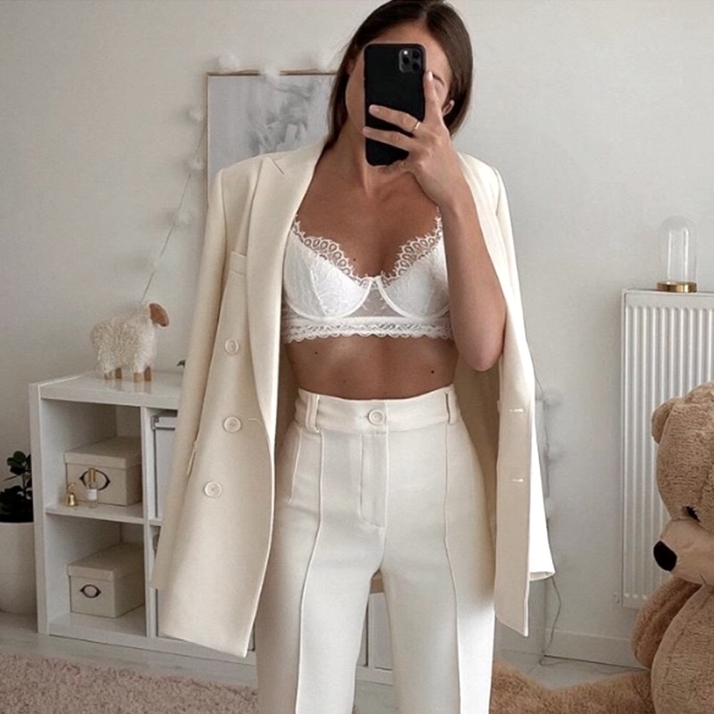 Zara Double Breasted Blazer - Picture 6 of 16
